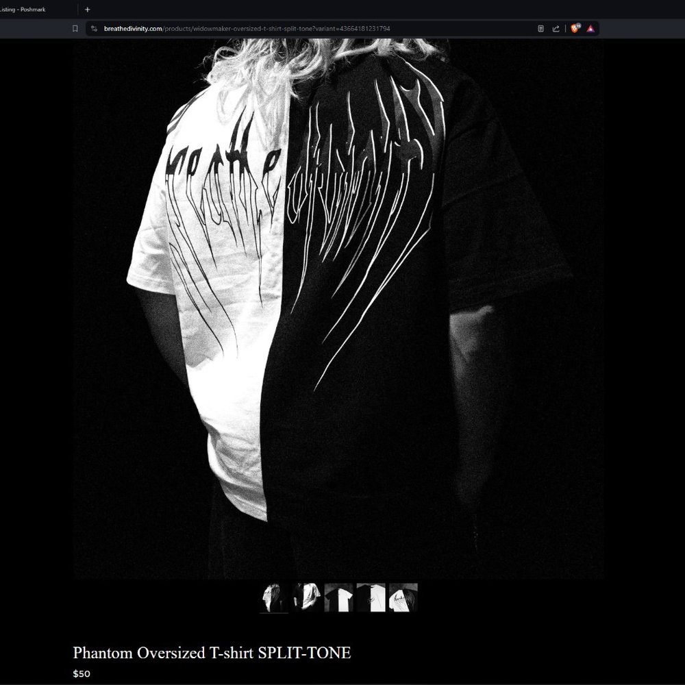 Phantom Oversized T-shirt SPLIT-TONE